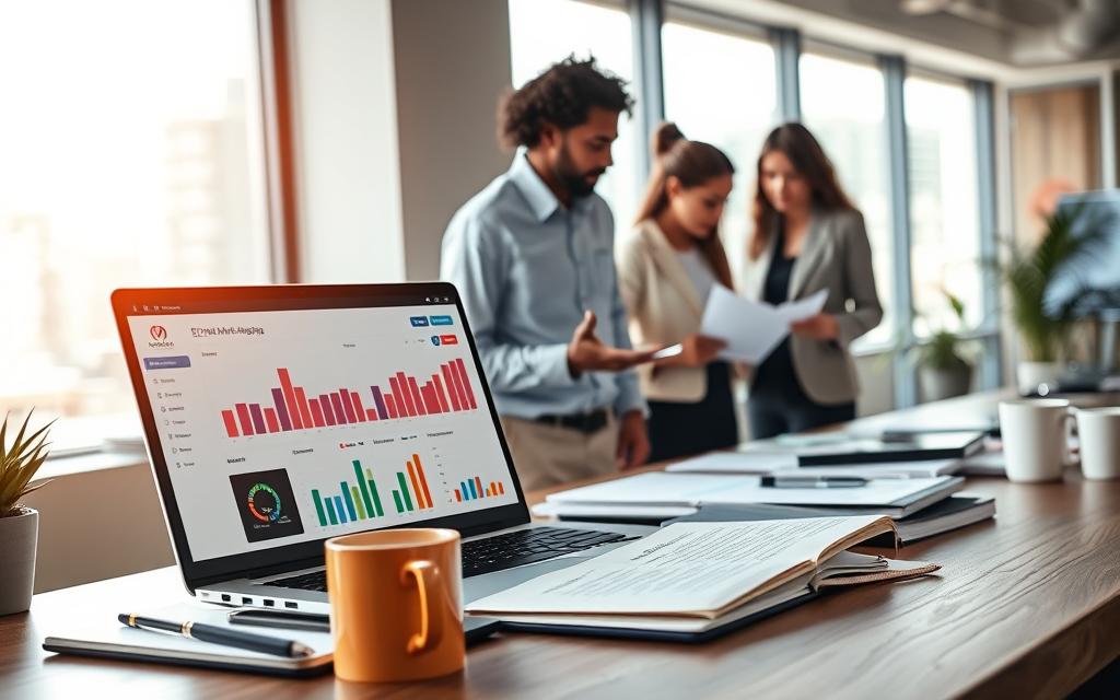 Systeme.io Email Marketing ROI Workspace showing email marketing benefits and analytics with Systeme.io.