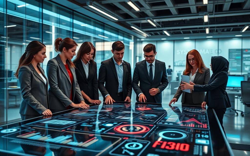 Strategic Marketing Automation Interface Professionals collaborating on digital marketing automation workflows