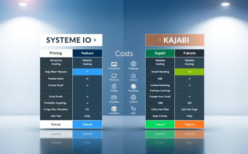 Systeme io Vs Kajabi Cost
